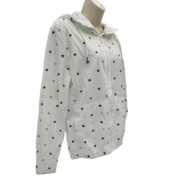 NWT Men's Denim & Flower Ricky Singh Shamrock Full Zip Hooded Irish Jacket SMALL - Picture 3 of 10